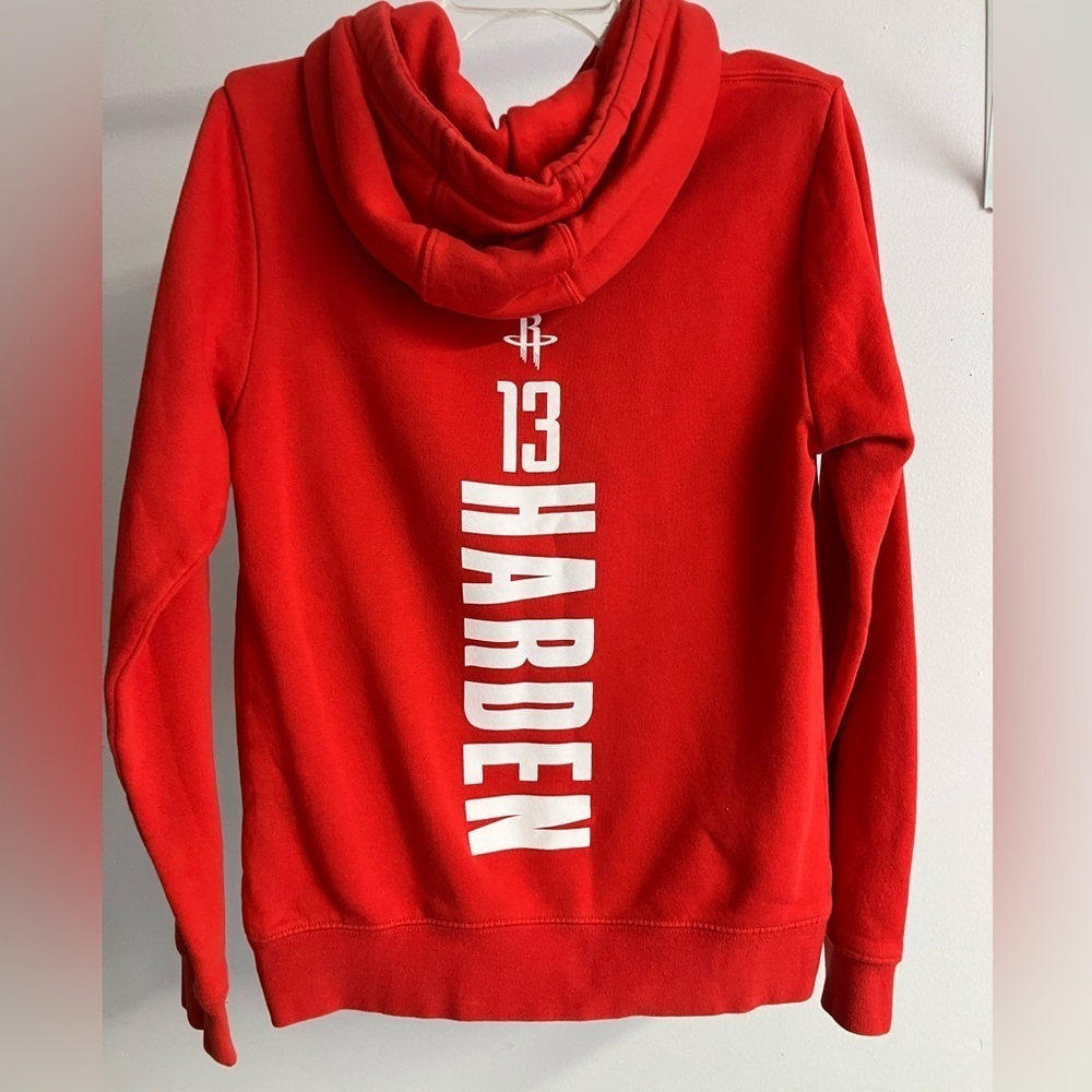 Men’s Houston Rockets Pullover Hoodie, Size S, Red/White, Long Sleeves, Harden